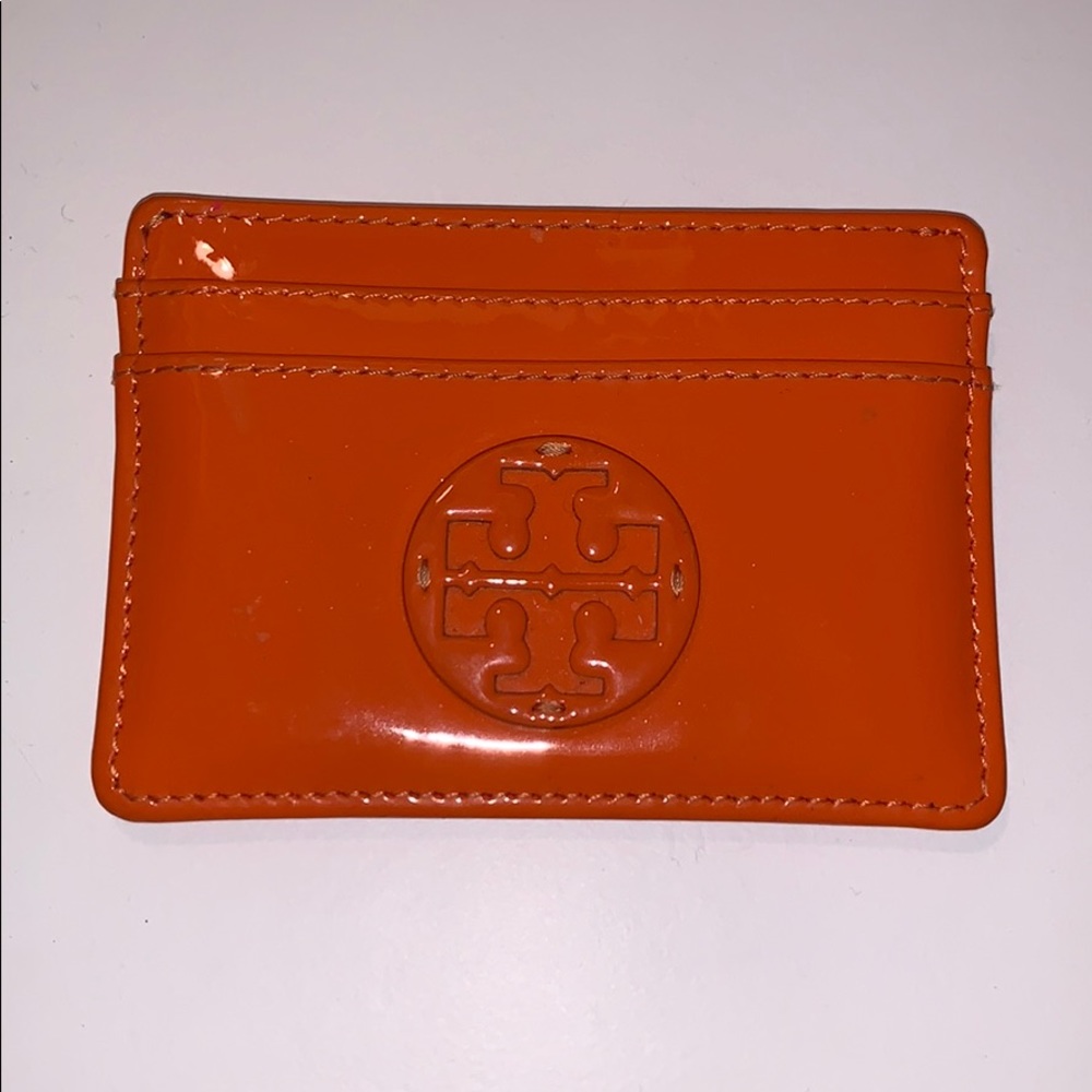 Tory Burch Orange Cardholder Wallet